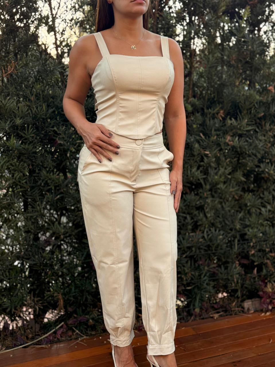 Calça Selenite Couro Ecológico