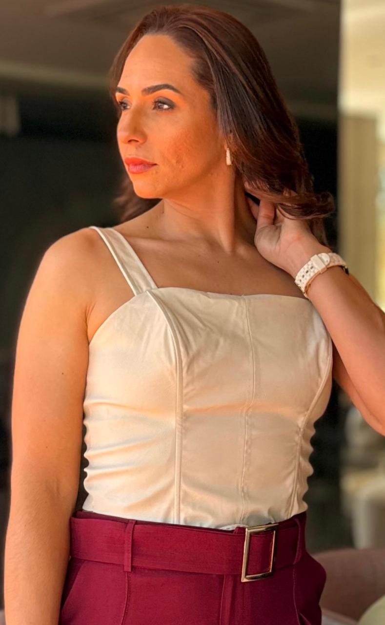 Blusa Selenite Couro Ecológico