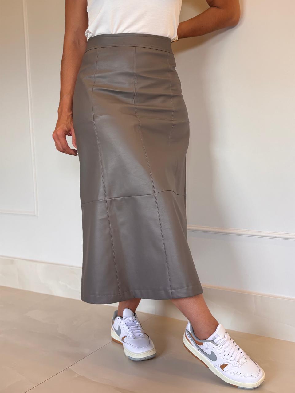 Saia Midi Silver Gray